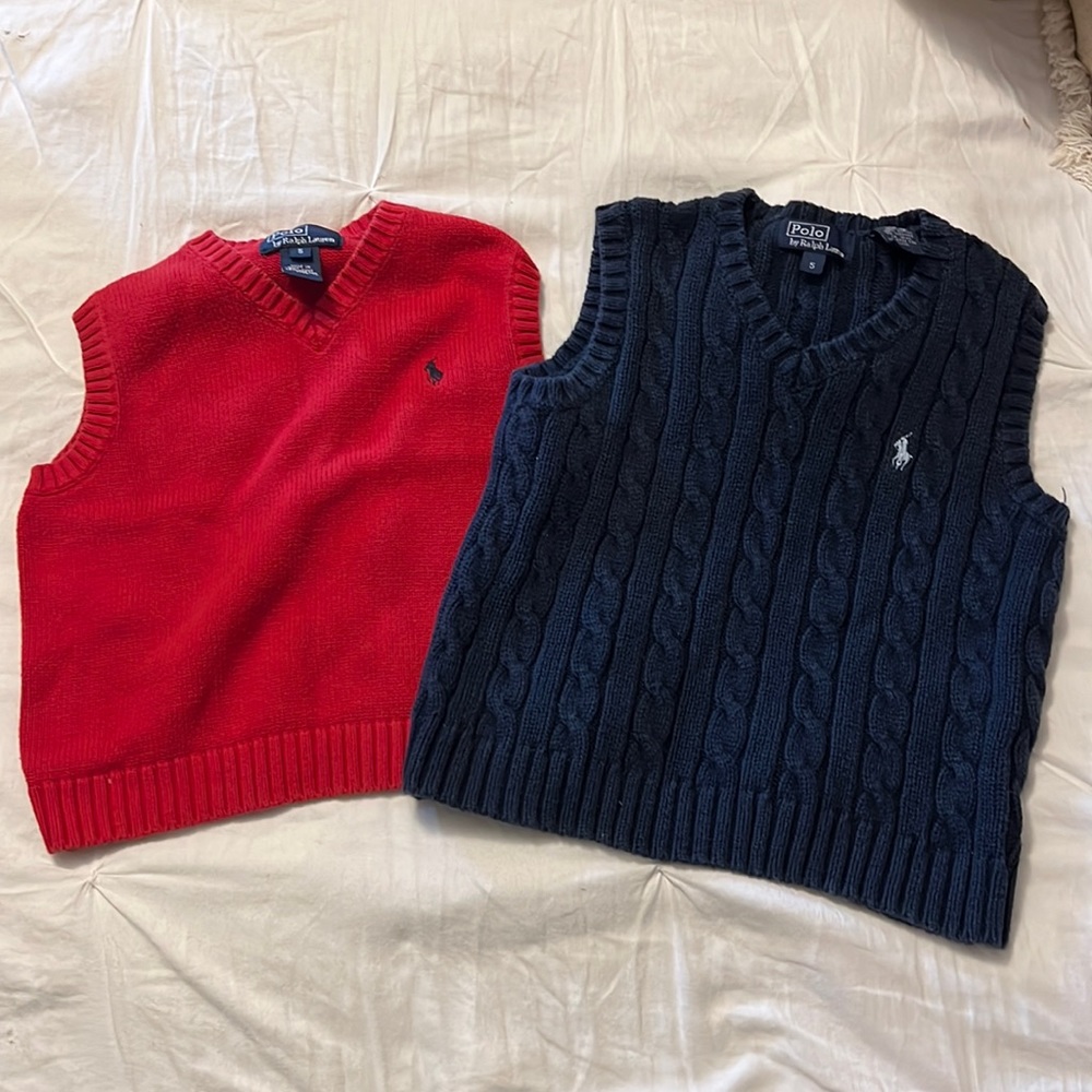 2 polo size 5 sweater vests